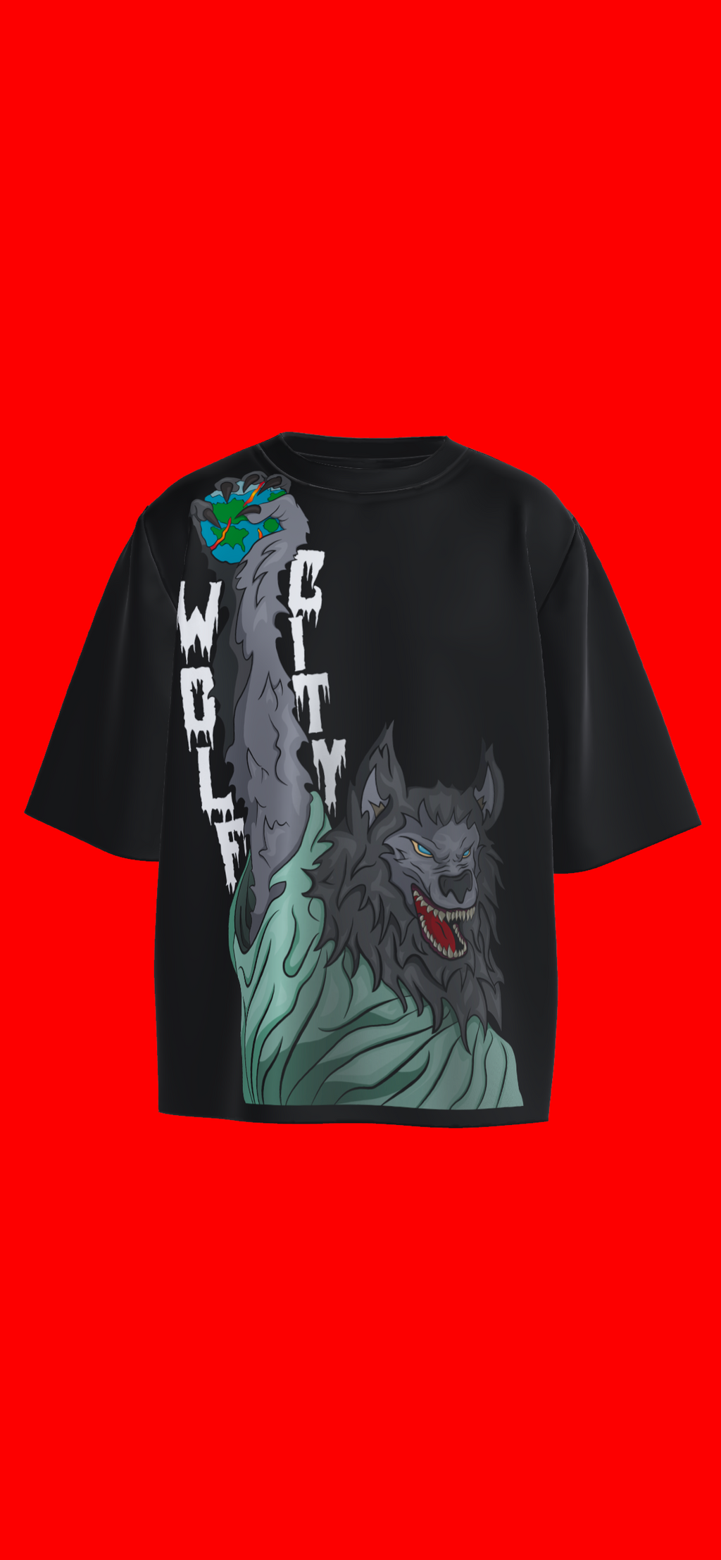 Wolf City’s Guided Not Following Oversized Tee